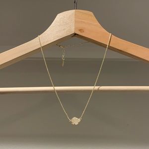 Kendra Scott Tess Gold Necklace Iridescent Drusy